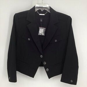 White House Black Market NWT Bracelet Eisenhower Cropped Jacket Career Size 6